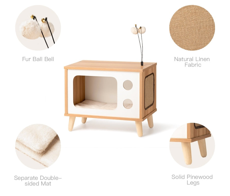 Pay-Purr View TV Cat Condo