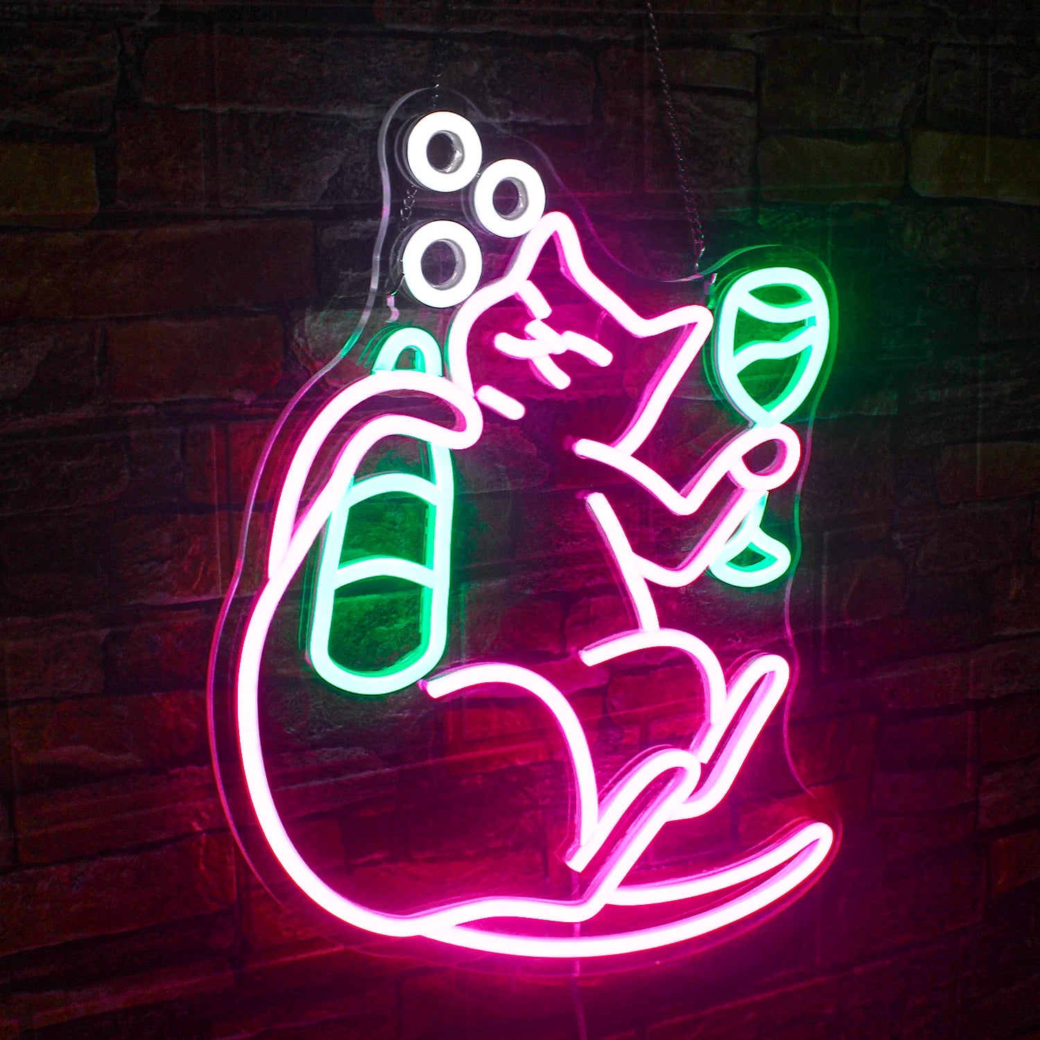 Drunk Kitty LED Neon Sign