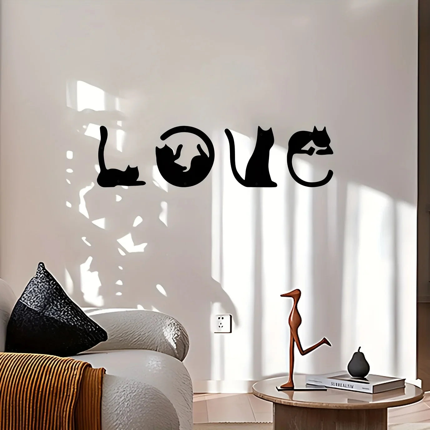"Love in Cat Form" Metal Wall Art