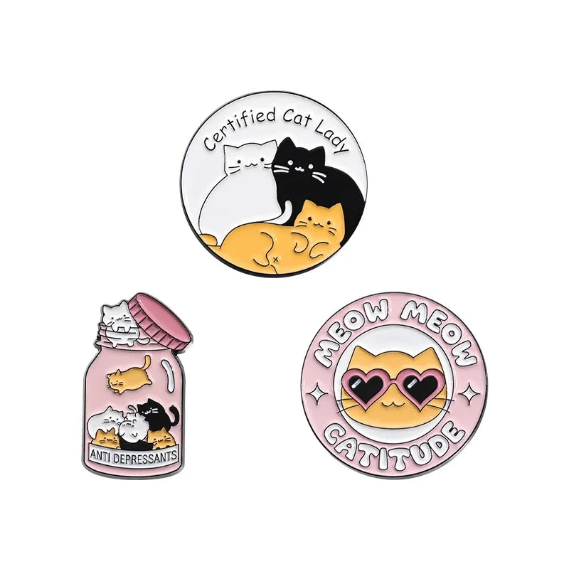 Cat Lady Club Enamel Pin