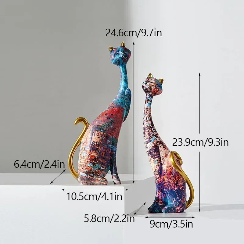 Modern Muse Cat Figurine Set