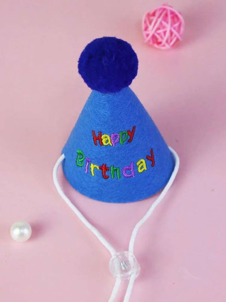 Kitty Birthday Hat & Bib Set