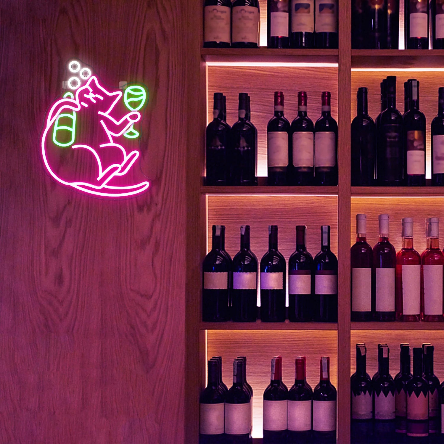 Drunk Kitty LED Neon Sign