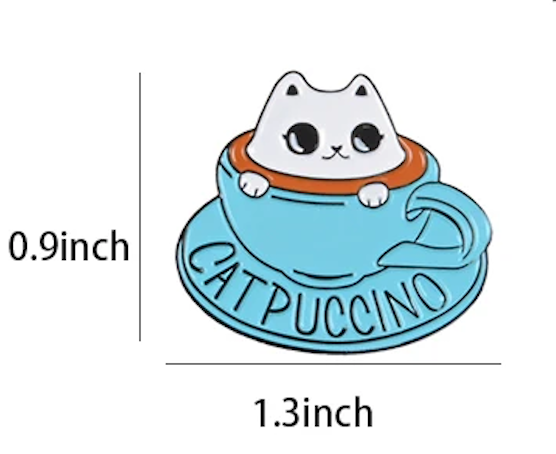 Catpuccino Enamel Pin