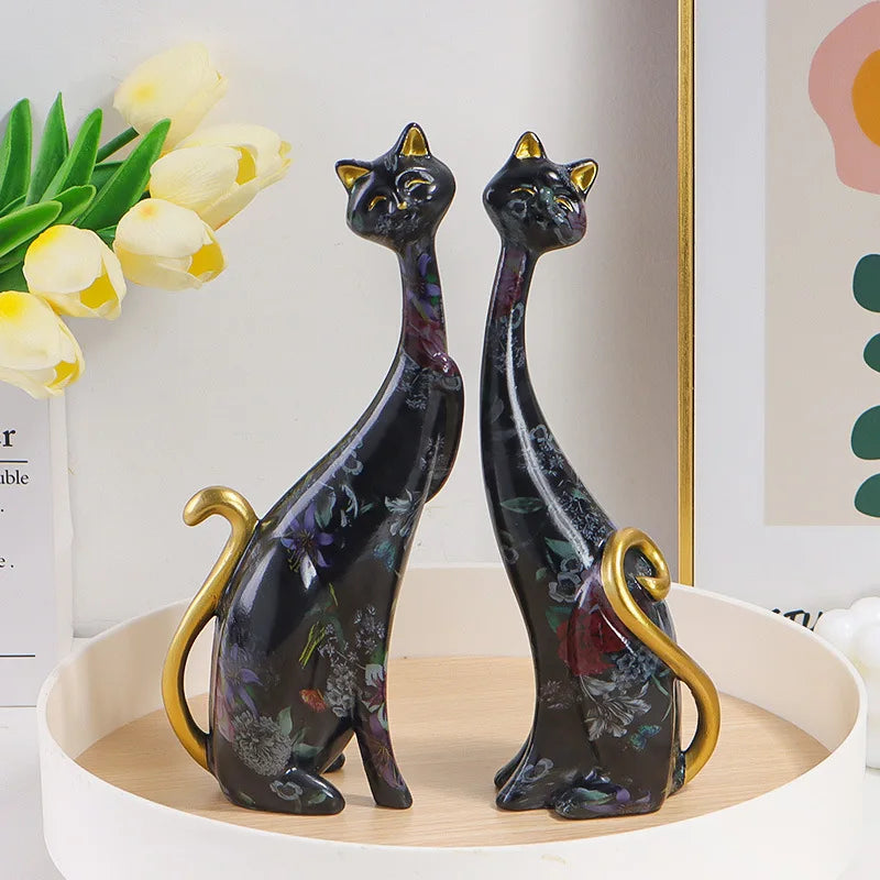 Modern Muse Cat Figurine Set