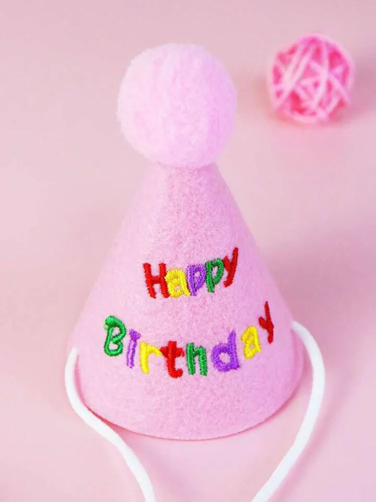 Kitty Birthday Hat & Bib Set