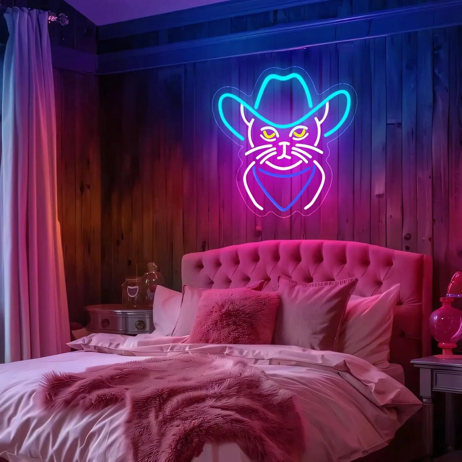 "Meowdy Y'all" LED Neon Sign