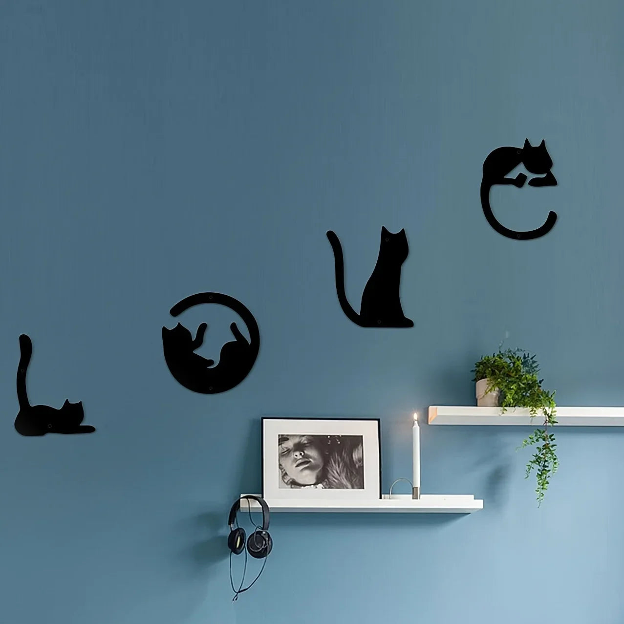 "Love in Cat Form" Metal Wall Art