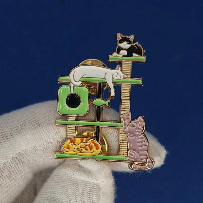 Meow Manor Cat Tree Pin