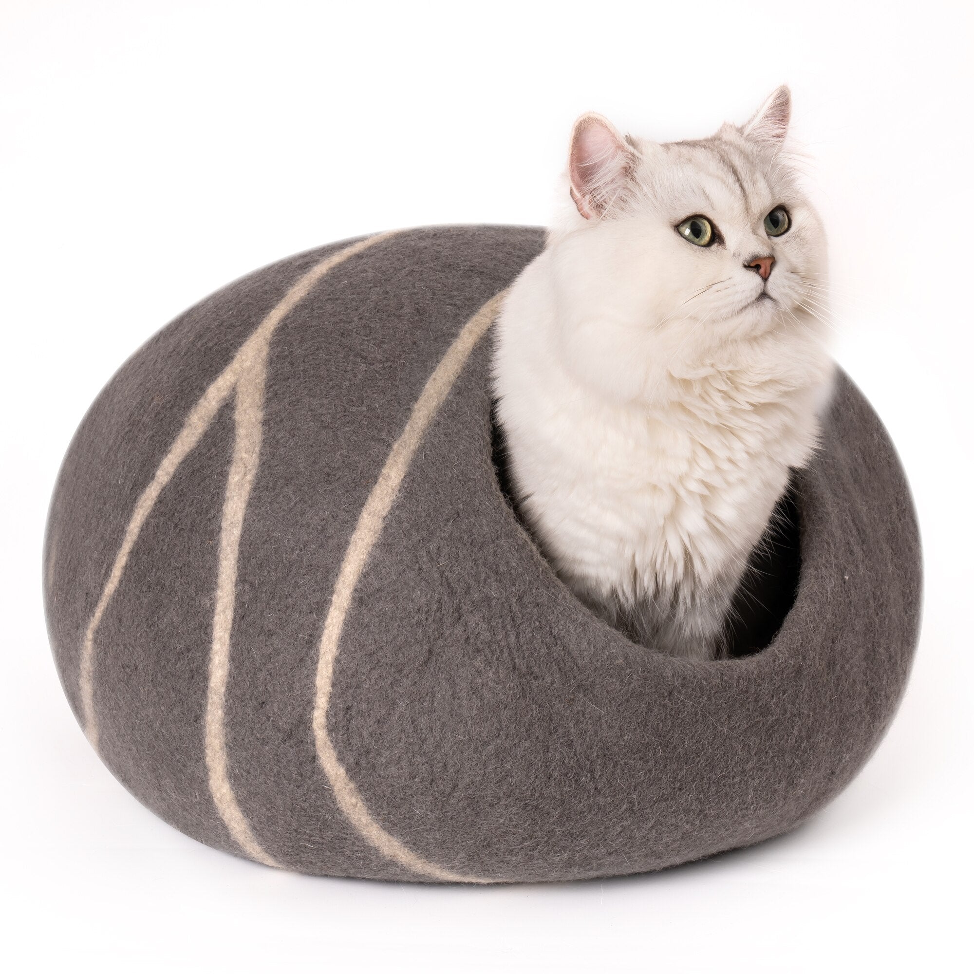 Handwoven Wool Cat Bed