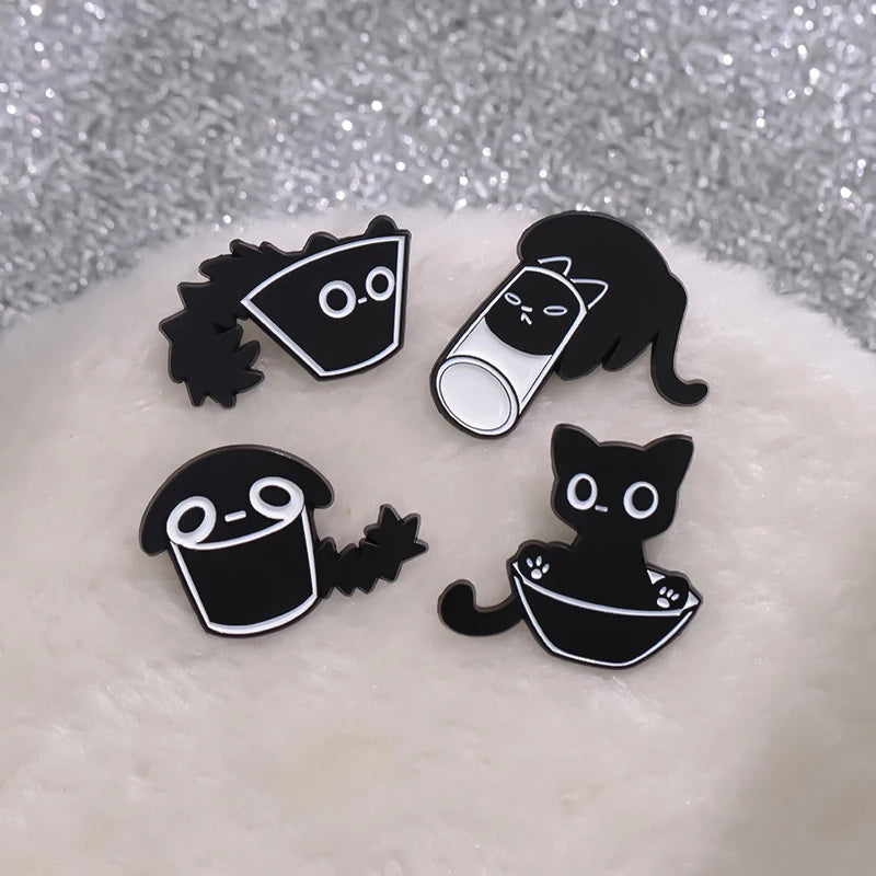 "Cats are Liquid" Enamel Pin