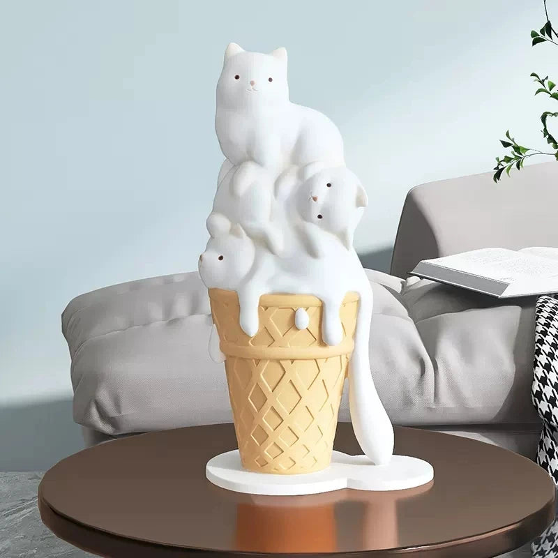 Purrfect Scoop Cat Figurine