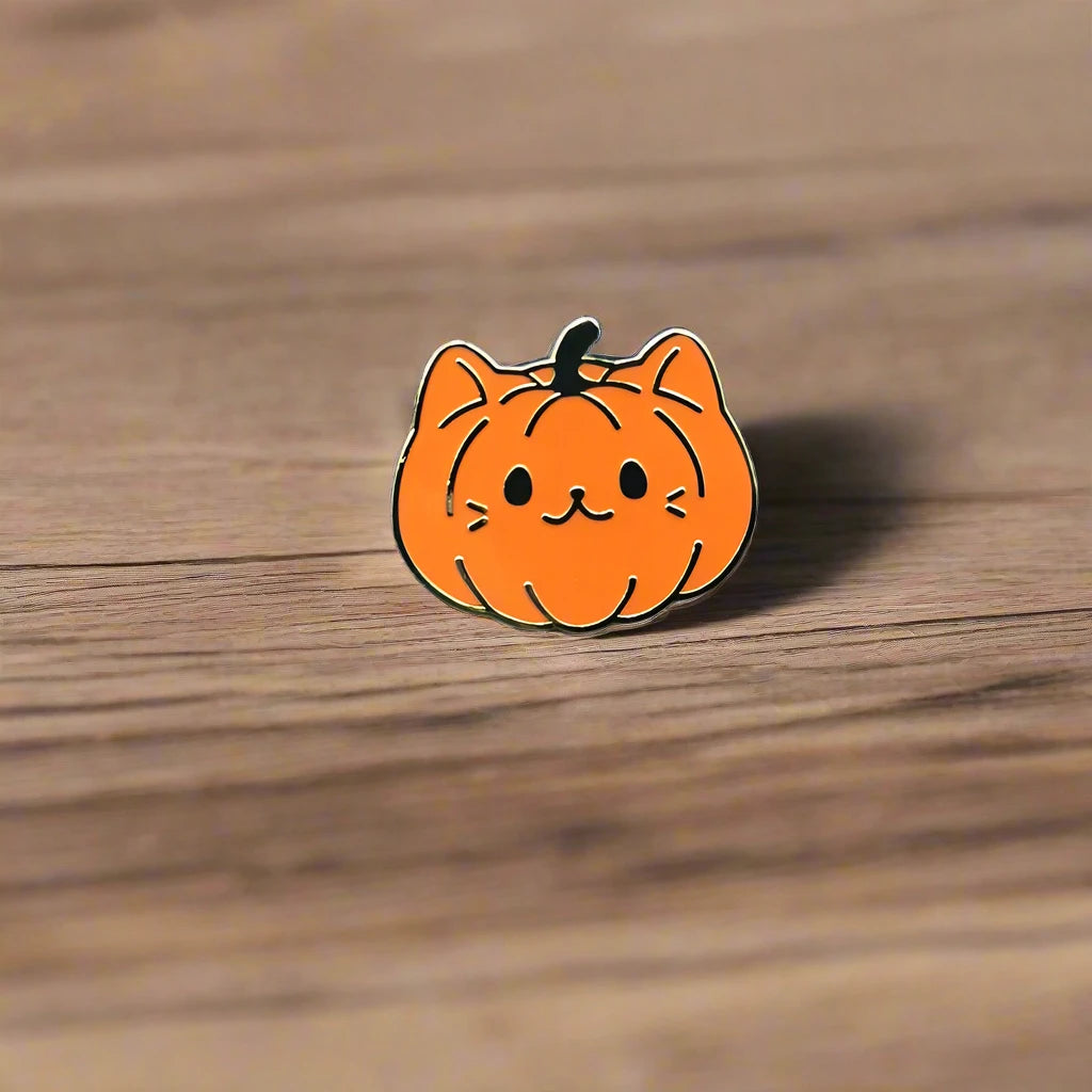 Cat-O-Lantern Pin