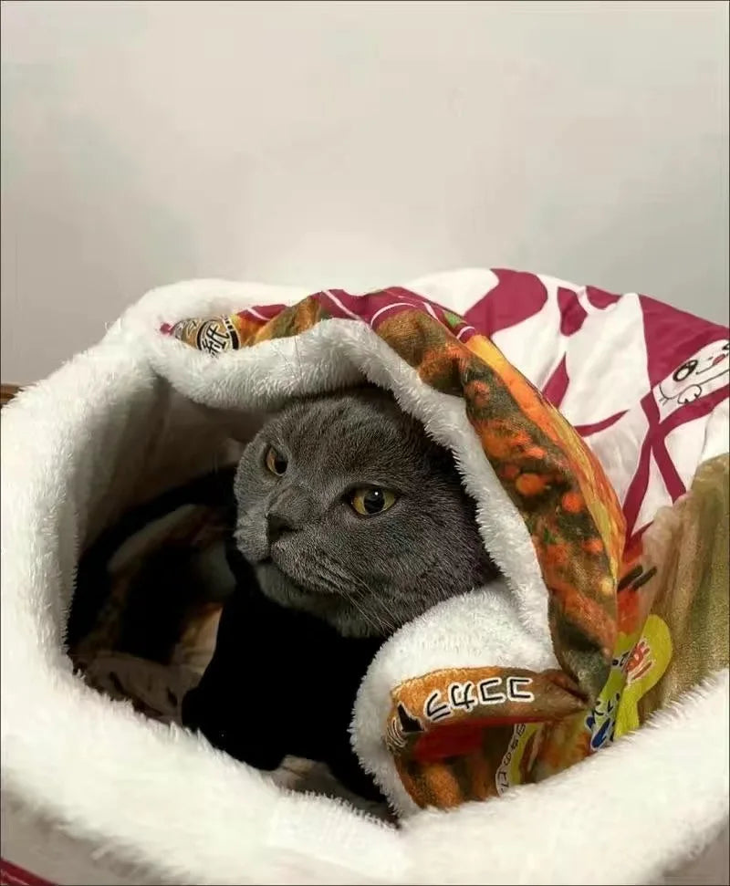 Kawaii Ramen Cat Bed