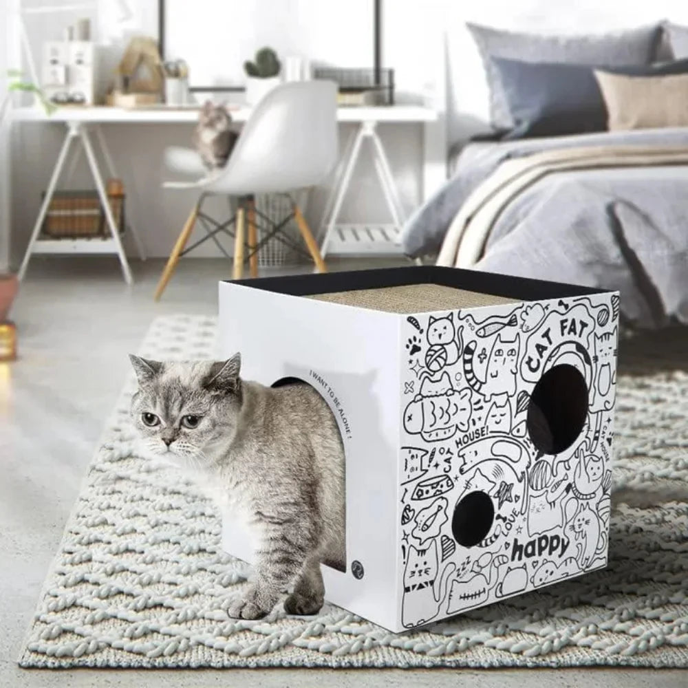 Kitty Graffiti Scratcher House