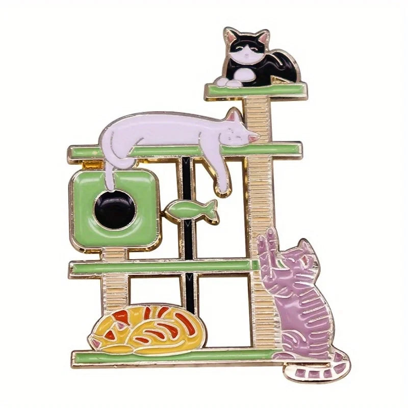 Meow Manor Cat Tree Pin