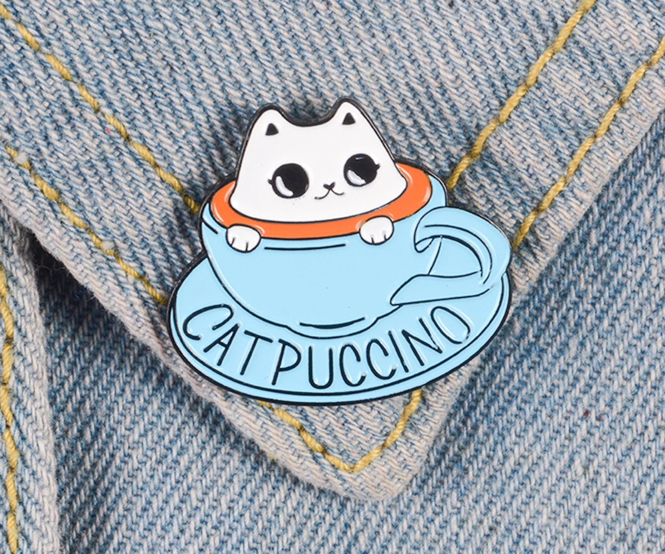 Catpuccino Enamel Pin