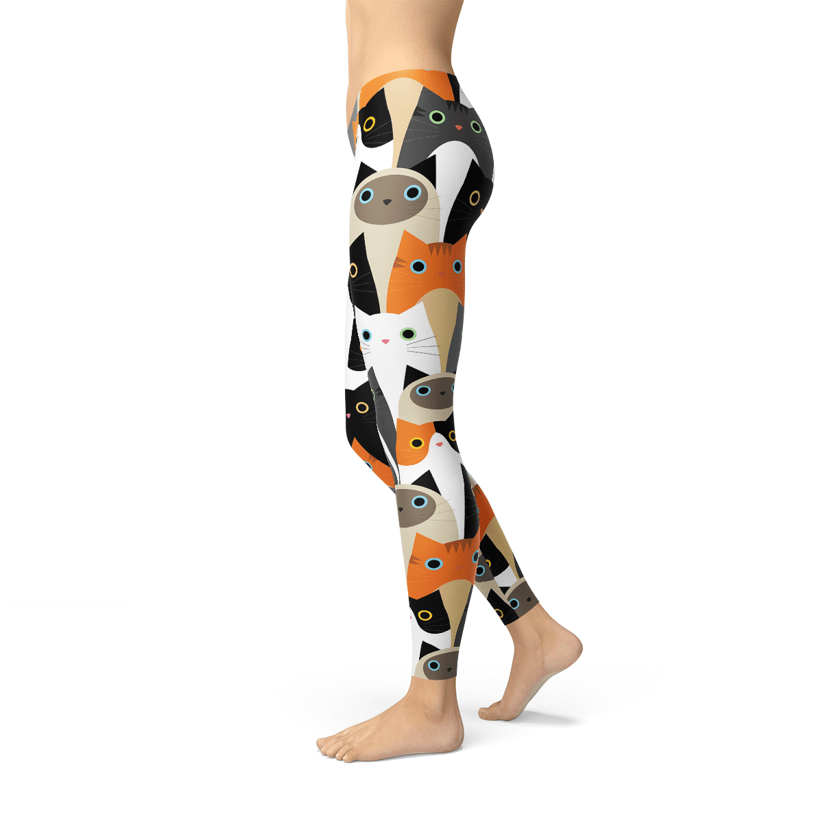 Women's Cat Print Performance Leggings